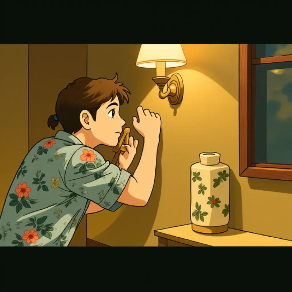 John Cusack in 1408 (2007) - Anime style