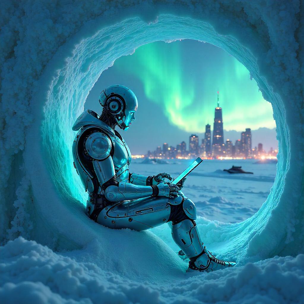 Cybernetic Igloo Neon Guardian