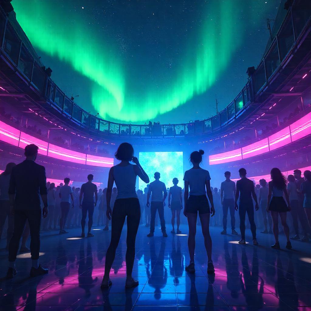 Aurora Neon Nightclub: Anime Dreamscape