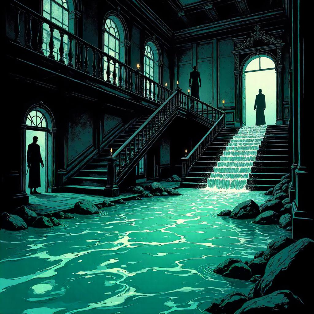 River of Shadows in a Haunted House