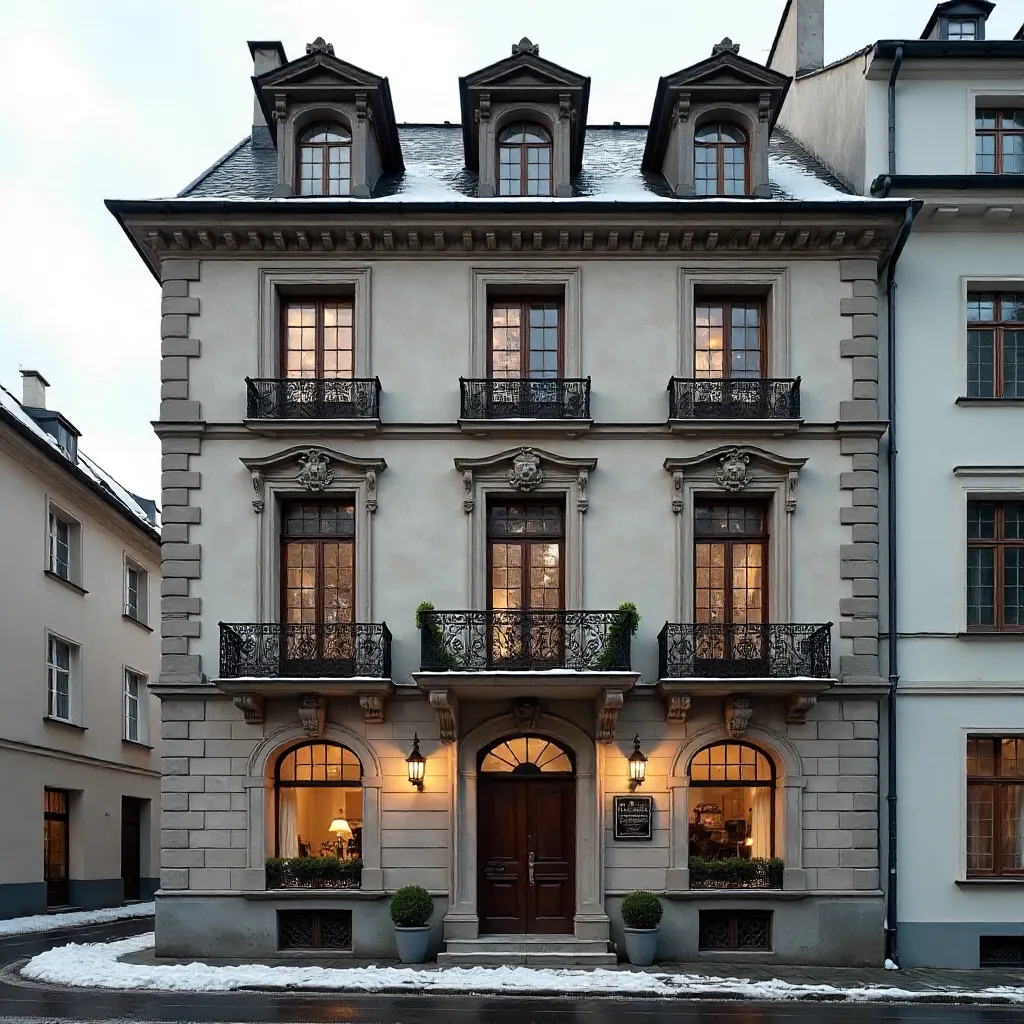 Wrought-Iron Elegance on a Swiss Facade