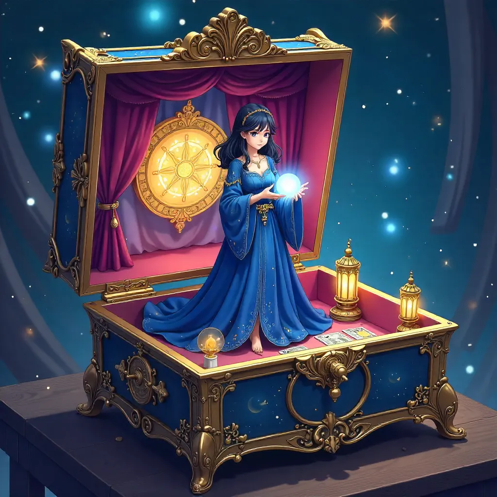 Anime Oracle Inside a Delicate Music Box