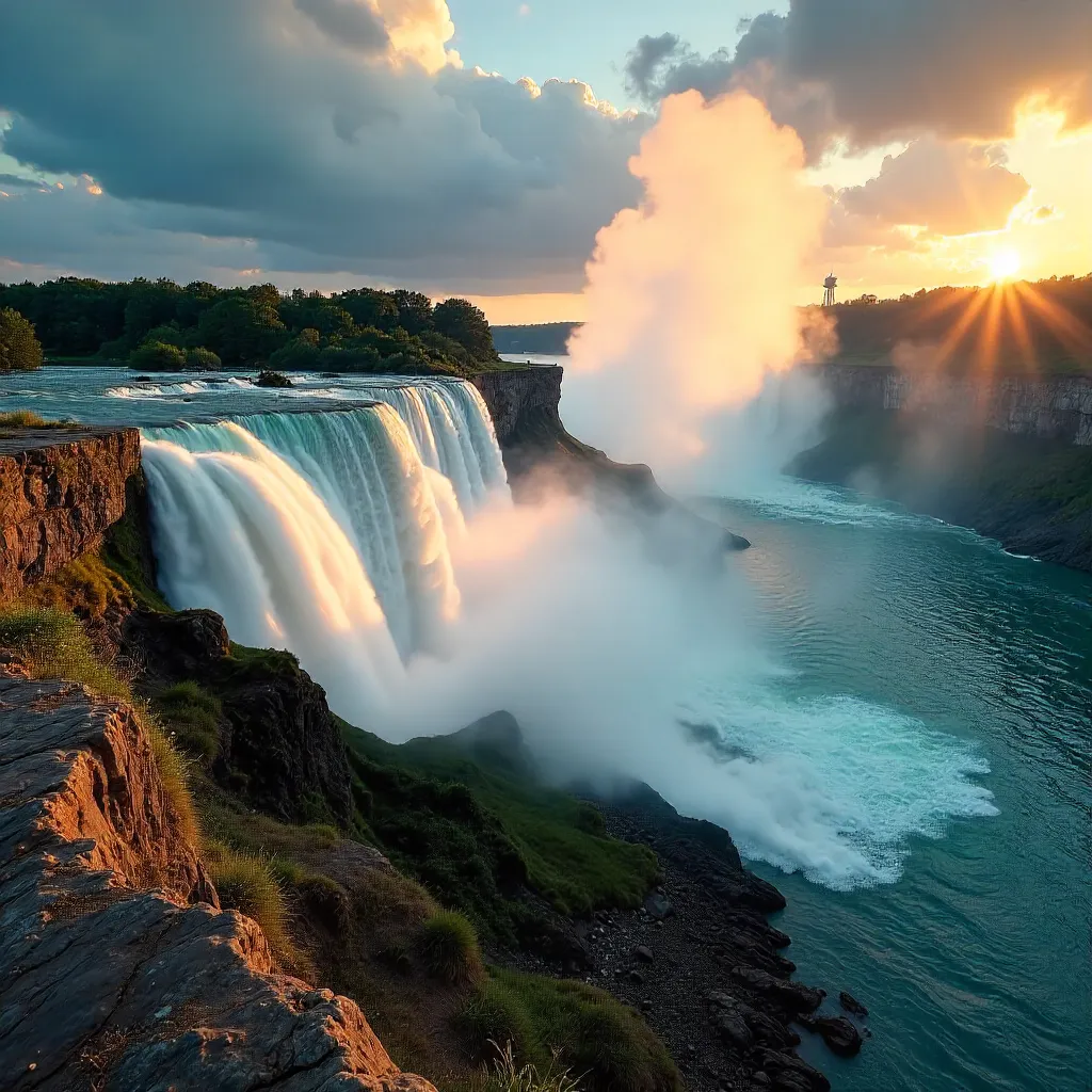 Niagara Falls Dramatic Cliffside Angle