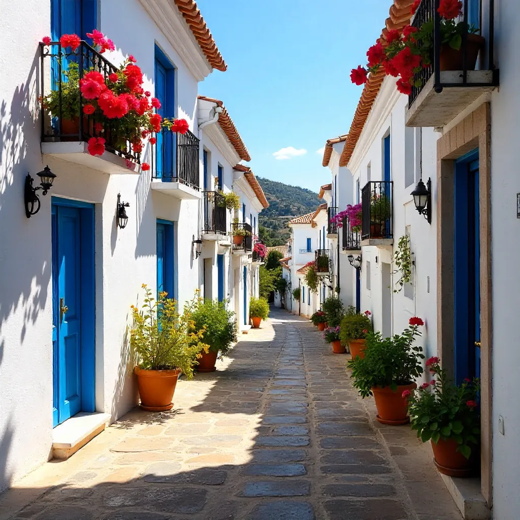 Frigiliana: Whitewashed Street in Andalusia