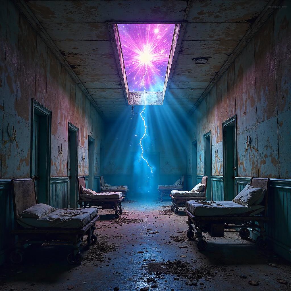 Supernova Over Abandoned Asylum - Concept Art