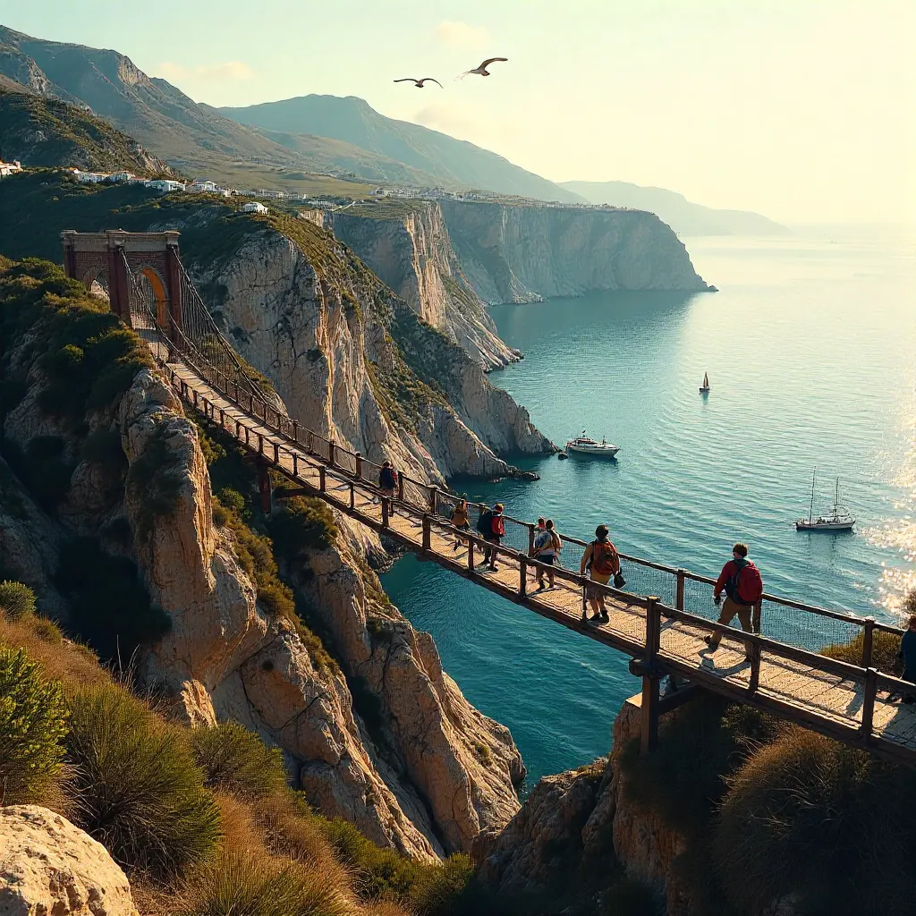 Windsor Suspension Bridge: Gibraltar Adventure View