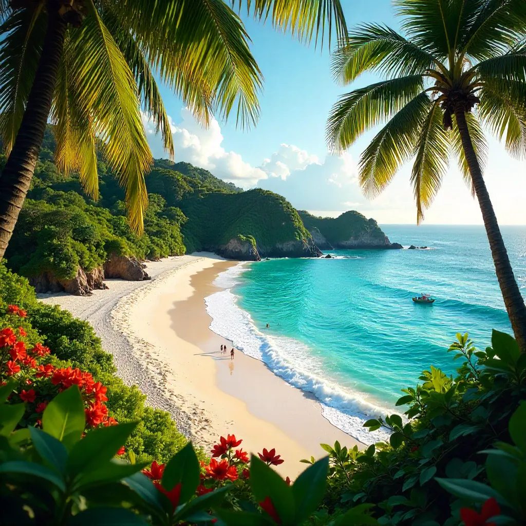 Vibrant Puerto Escondido Beach Oasis