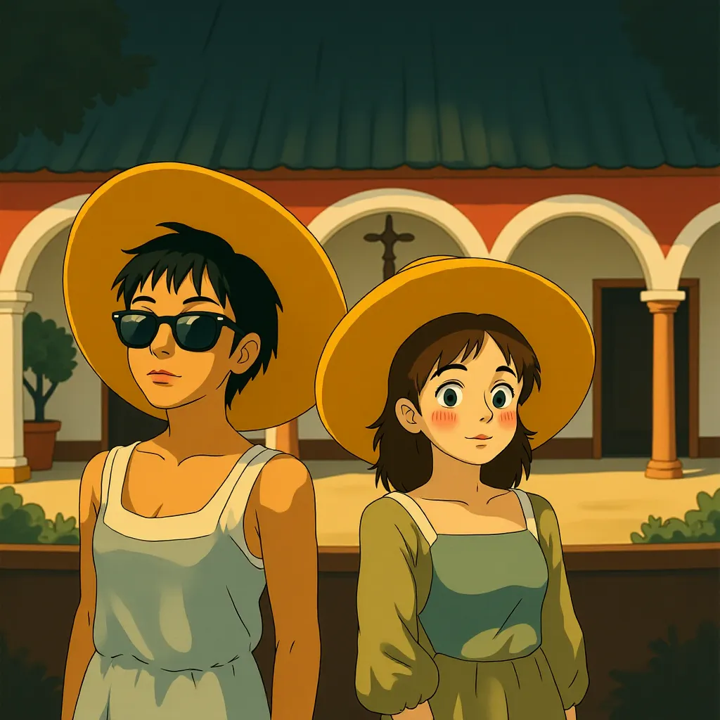 Alia Shawkat and Naomi Ackie in Blink Twice (2024) - Anime style