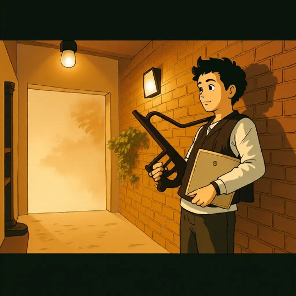 Jack Quaid in Heads of State (2025) - Ghibli style