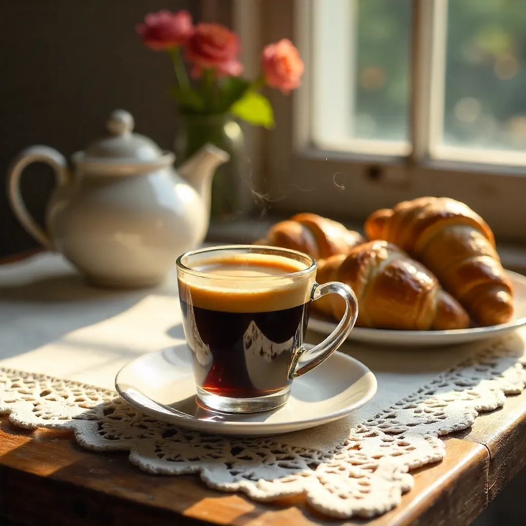 Cozy Lace Tabletop Espresso Moment