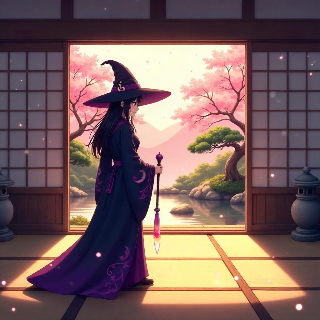 Witch in a Zen Temple: An Anime Moment