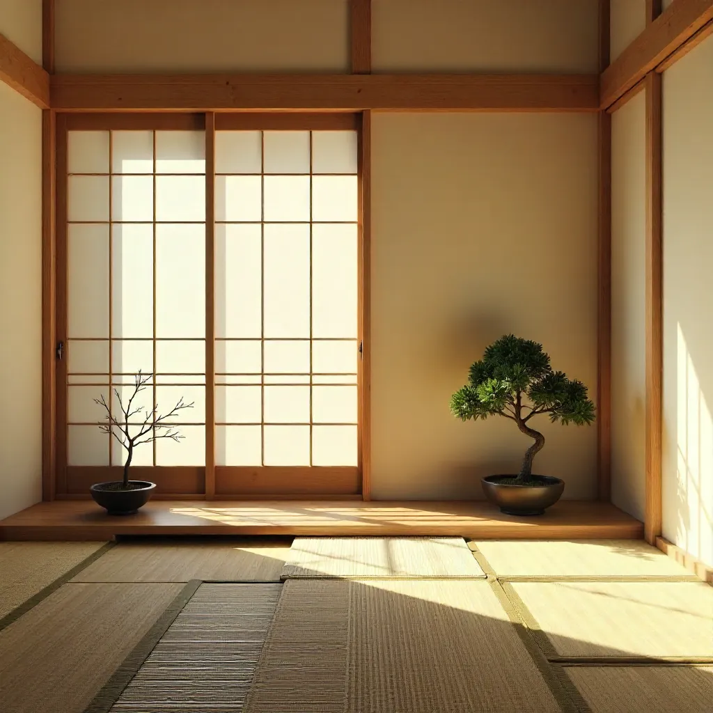 Sunlit Shoji Room: Quiet Japanese Minimalism