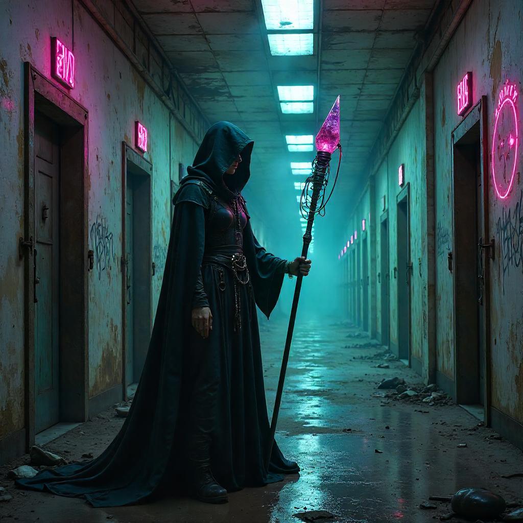 Neon Witch of the Abandoned Asylum