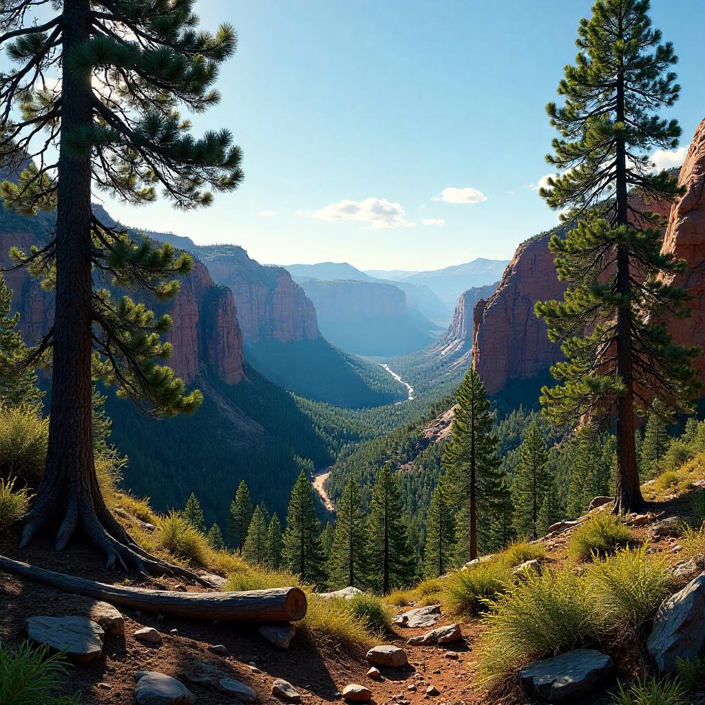 Forest atop a Desert Mesa