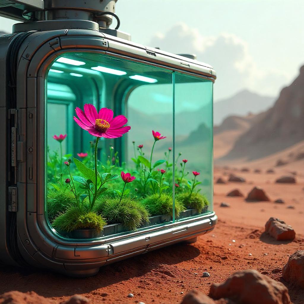 Flower in a Mars Base — Concept Art