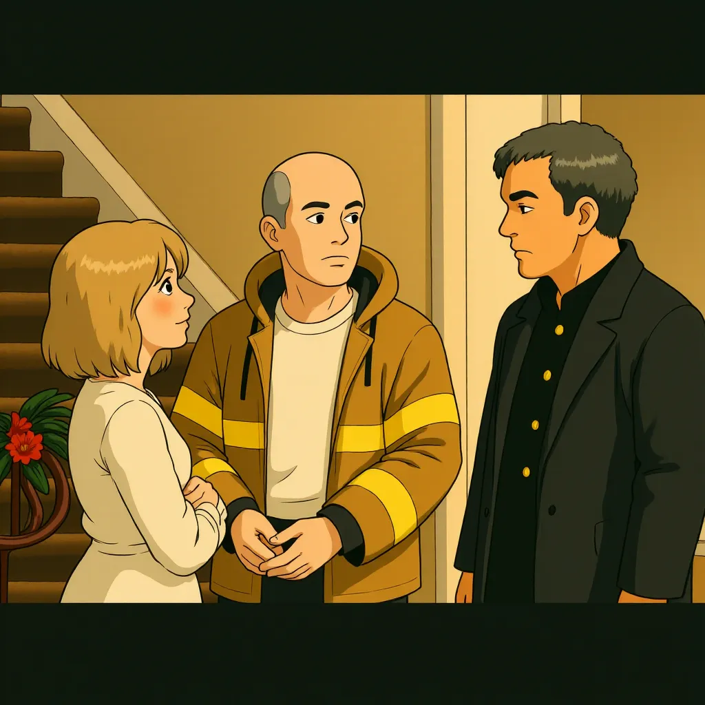 Morgan Freeman, Bruce Willis, and Helen Mirren in RED (2010) - Anime style