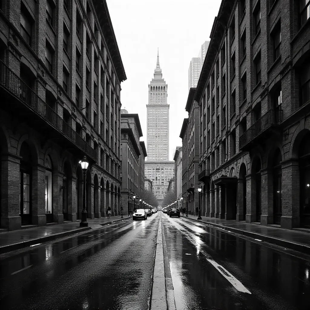 Atlanta in Black and White: Intricate Urban Architecture