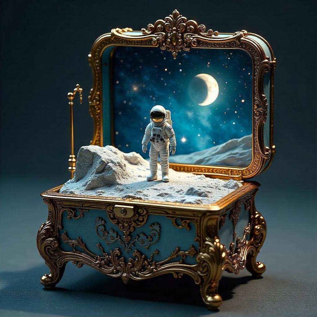 Astronaut in a Music Box: Concept Art Diorama