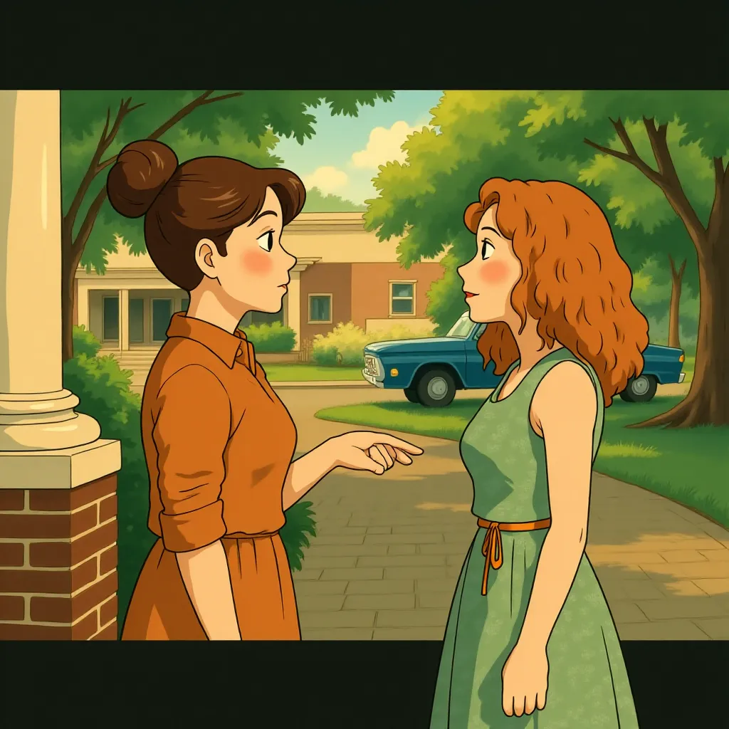 Bryce Dallas Howard and Emma Stone in The Help (2011) - Anime style
