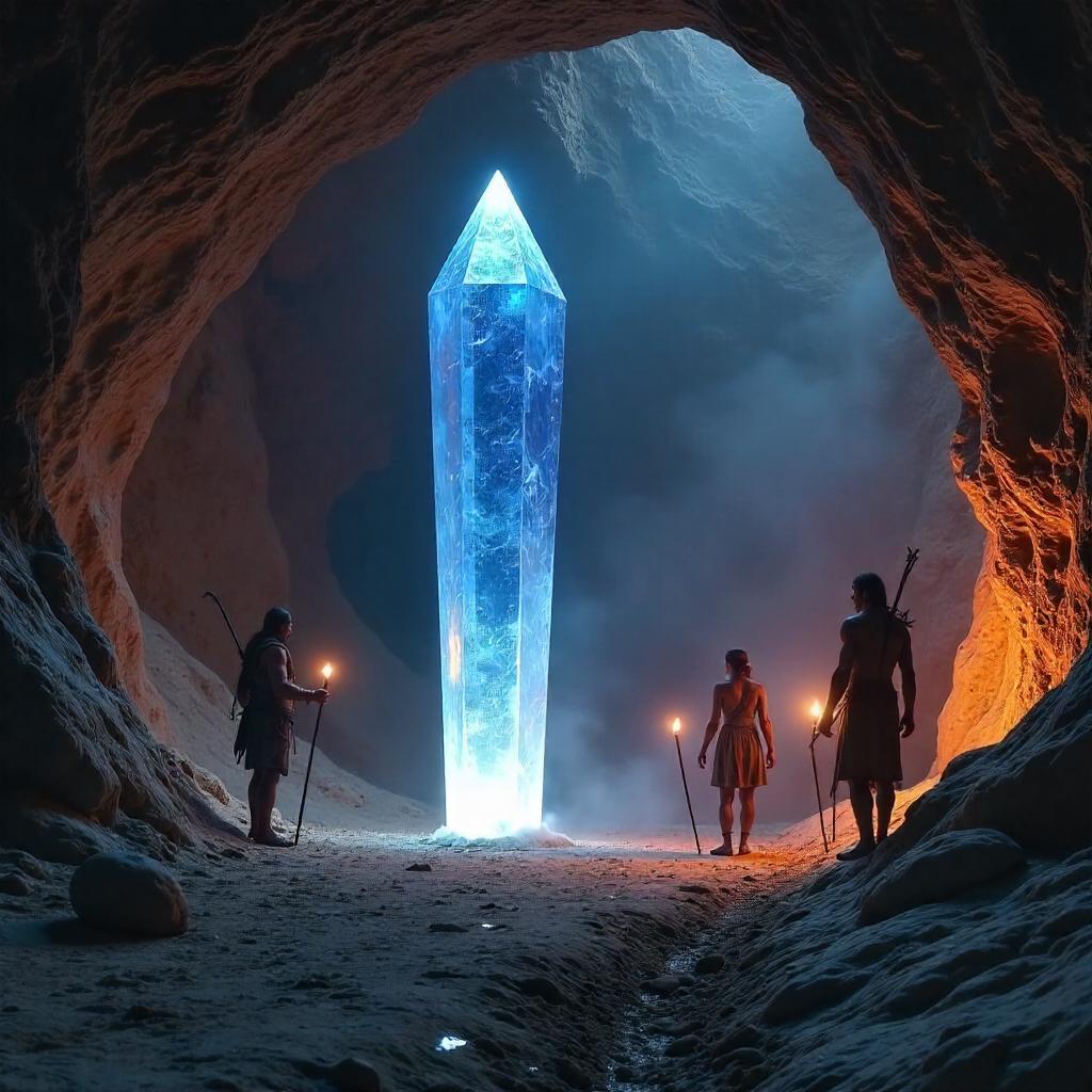 Crystal Entity in the Stone Age Dawn