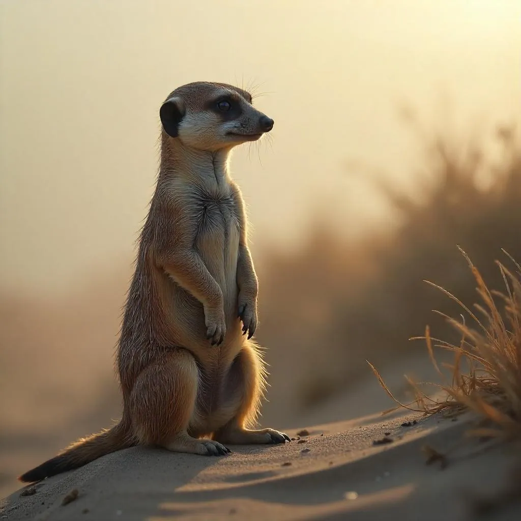 Meerkat in Dense Fog: Photorealistic Sentinel