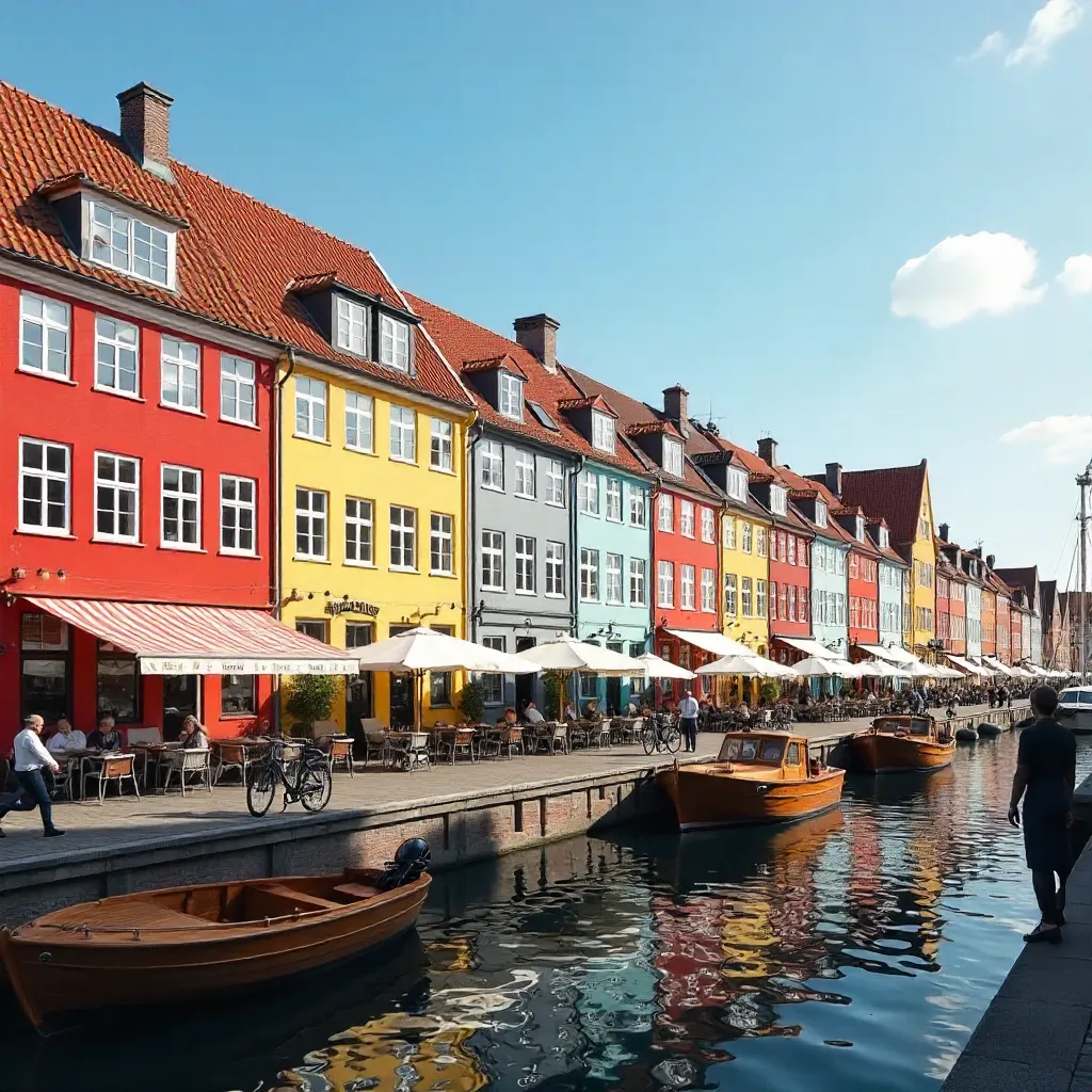 Nyhavn Colorful Houses along Copenhagen Canal