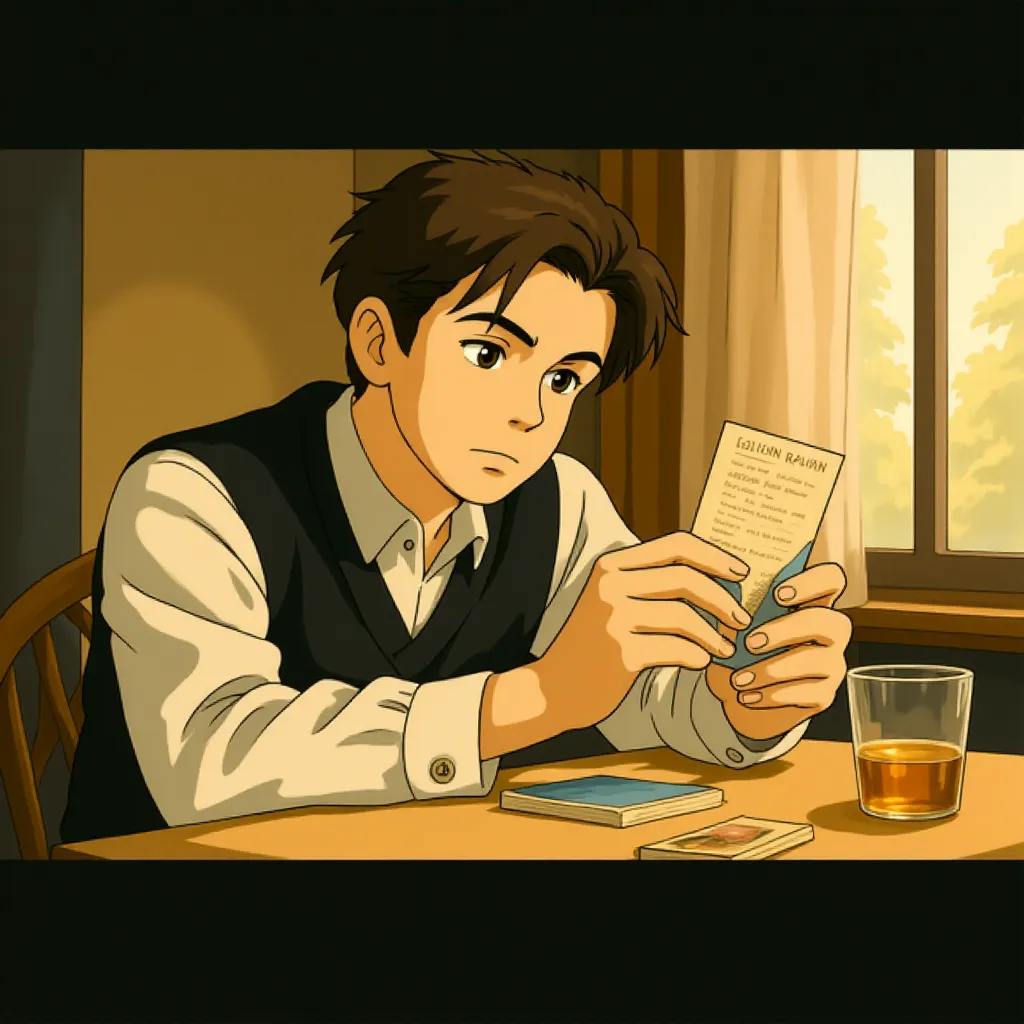 Casey Affleck in The Assassination of Jesse James by the Coward Robert Ford (2007) - Anime style