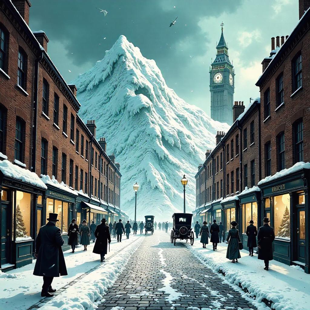 Avalanche in Victorian London: A Comic Splash