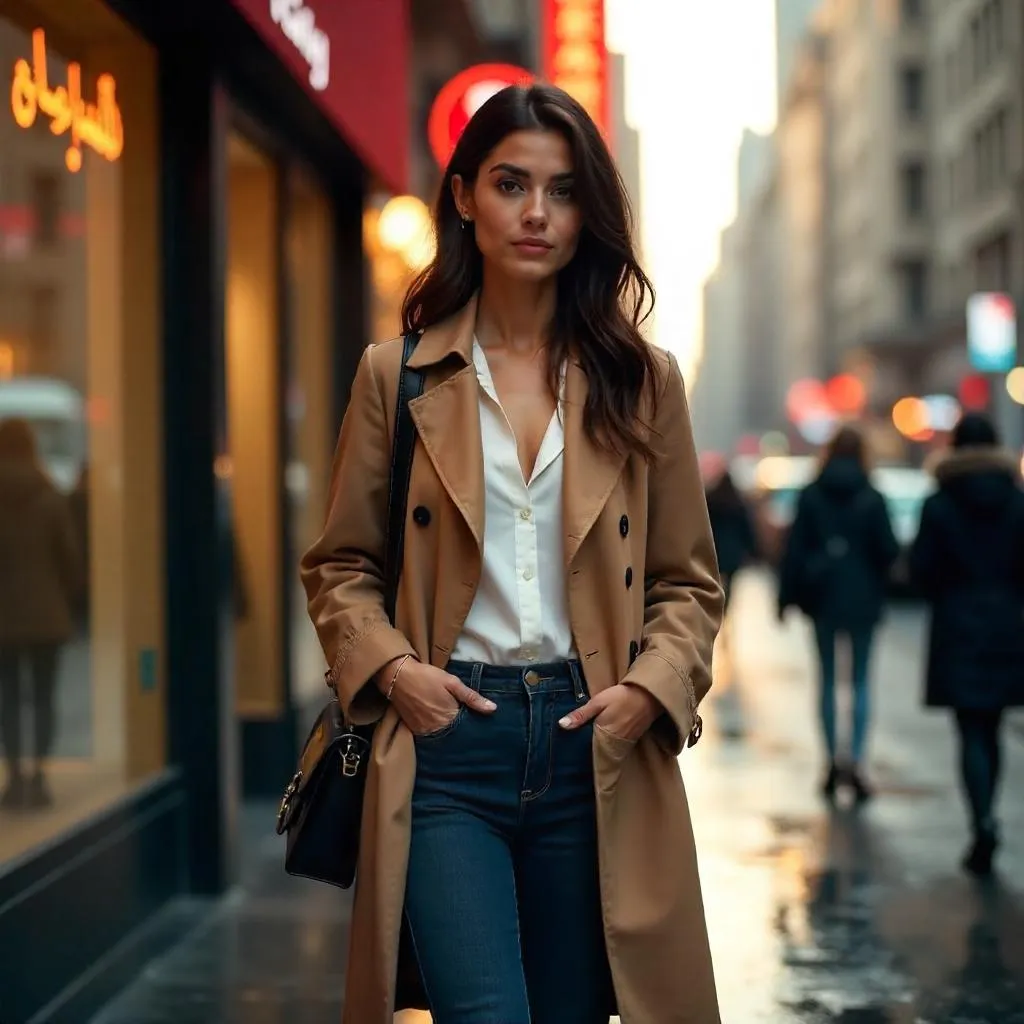 Urban Portrait of a Young Middle Eastern Woman