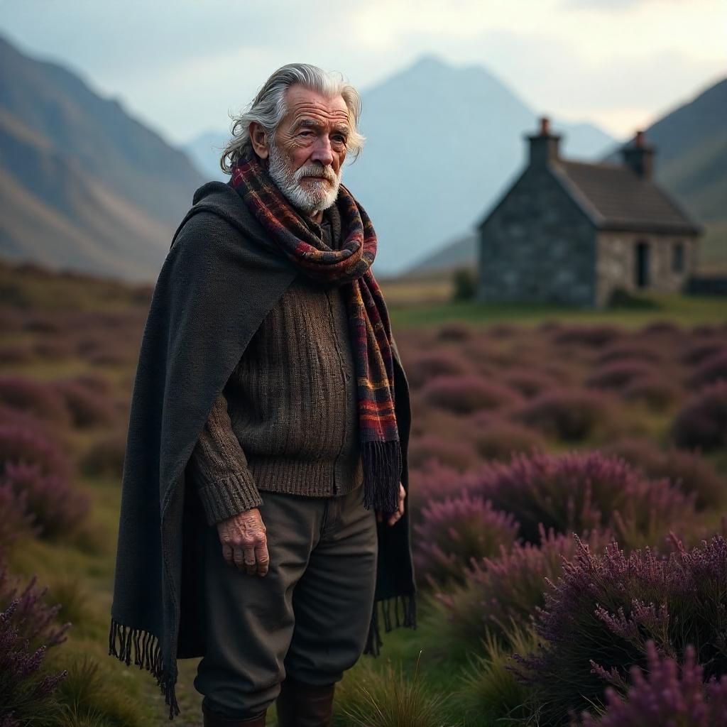 Elderly Portrait in the Scottish Highlands