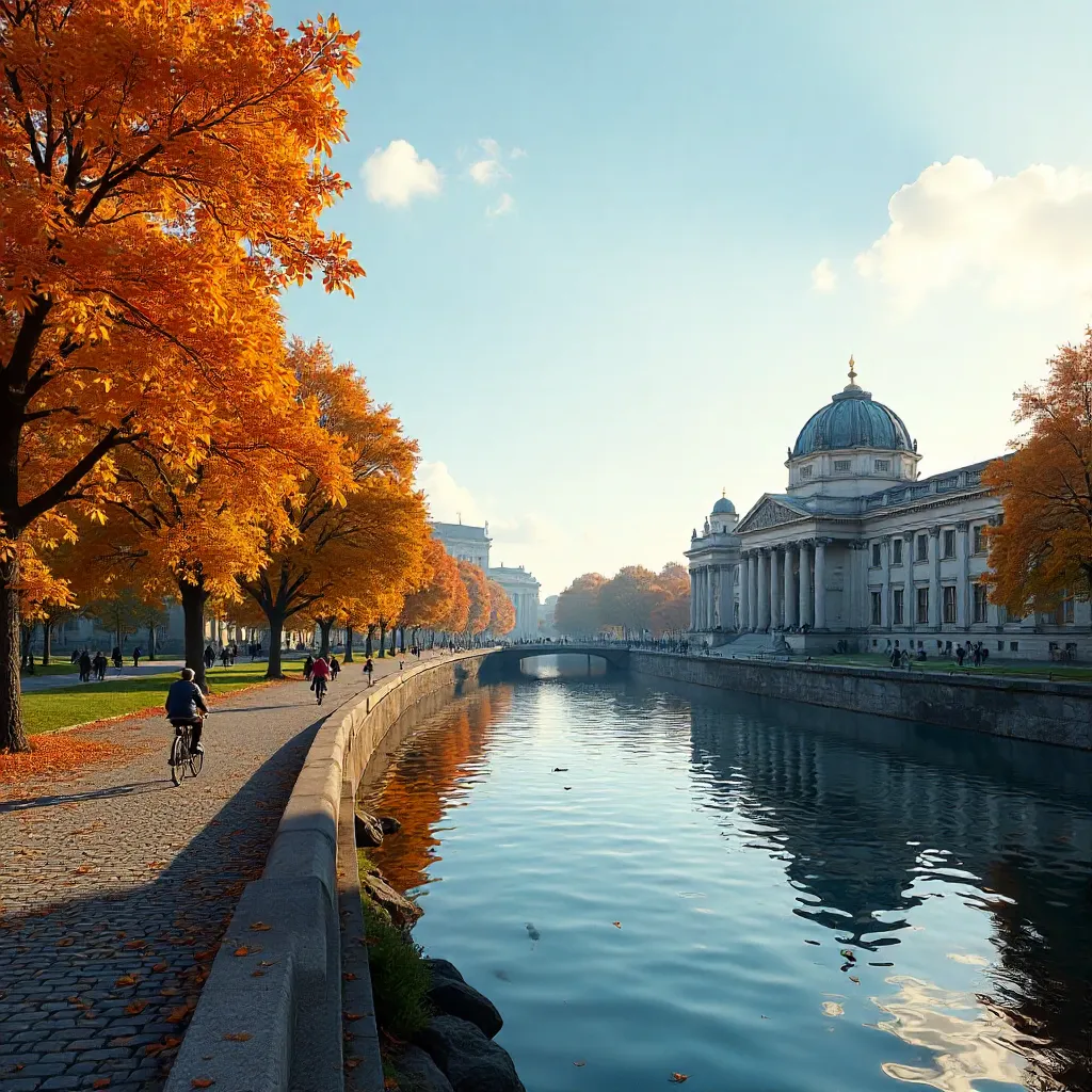 Golden Autumn on Museum Island, Berlin