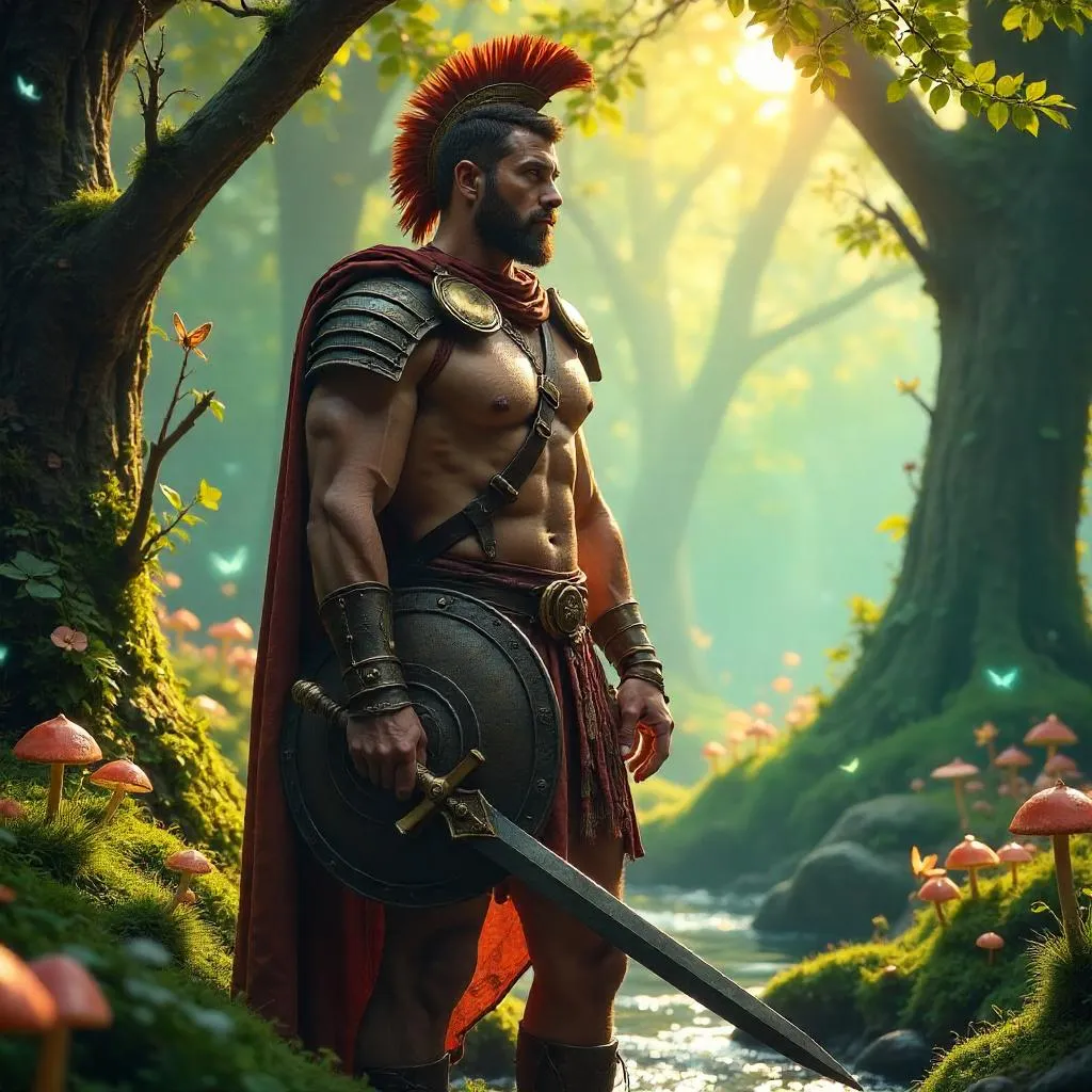 Gladiator in a Photoreal Fairy Wonderland