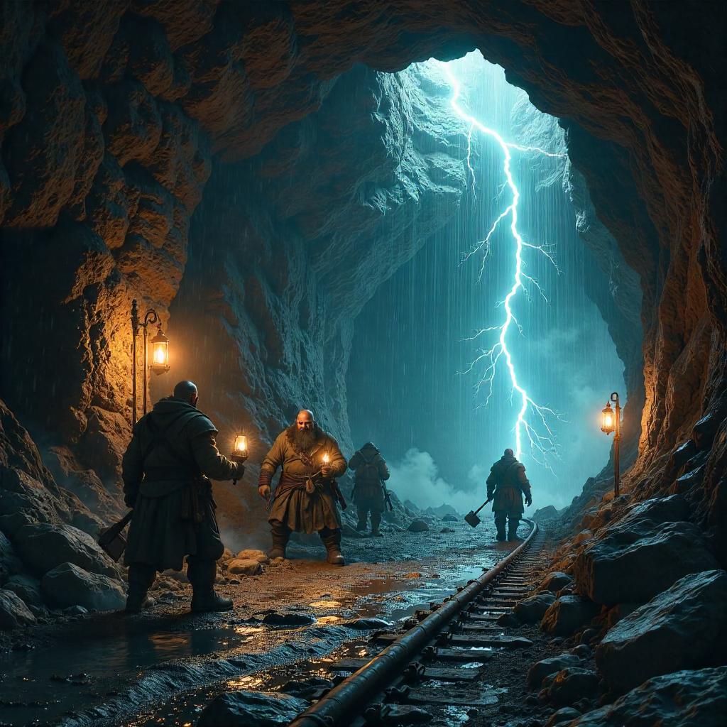Photoreal Storm in a Dwarven Mine