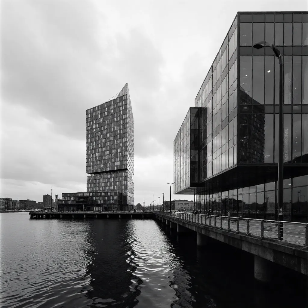 Monochrome Malmö Glass Architecture