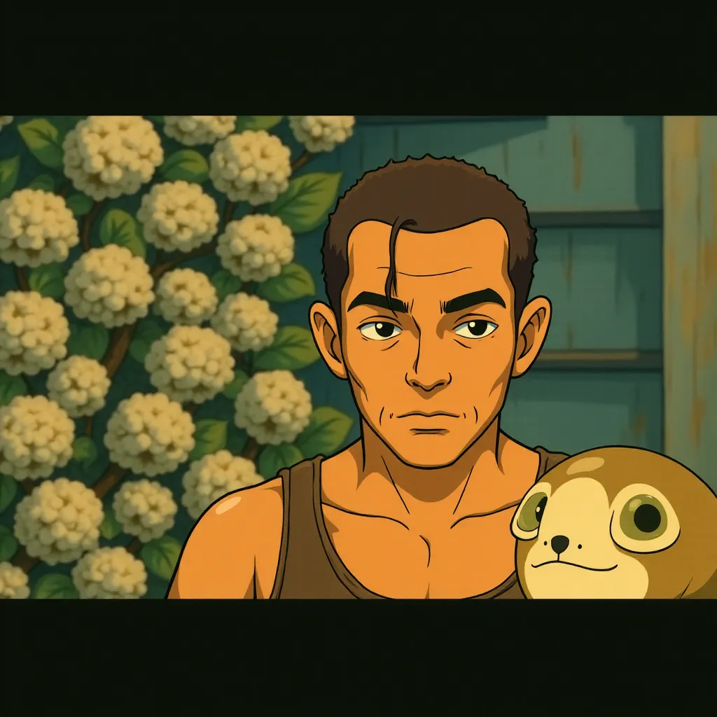 Ralph Fiennes in 28 Years Later (2025) - Ghibli style