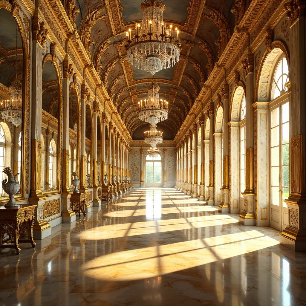 Stunning Baroque Hall of Mirrors at Versailles