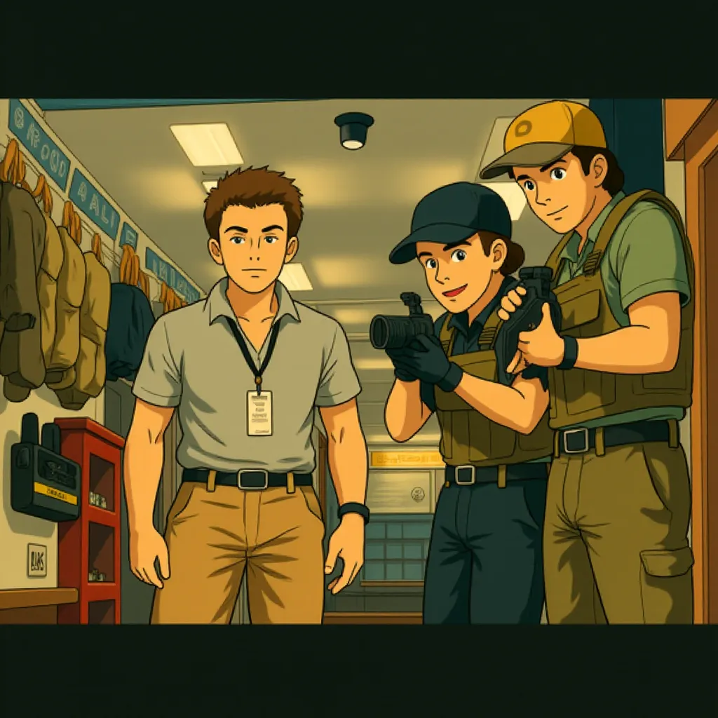Hugh Jackman in Chappie (2015) - Anime style