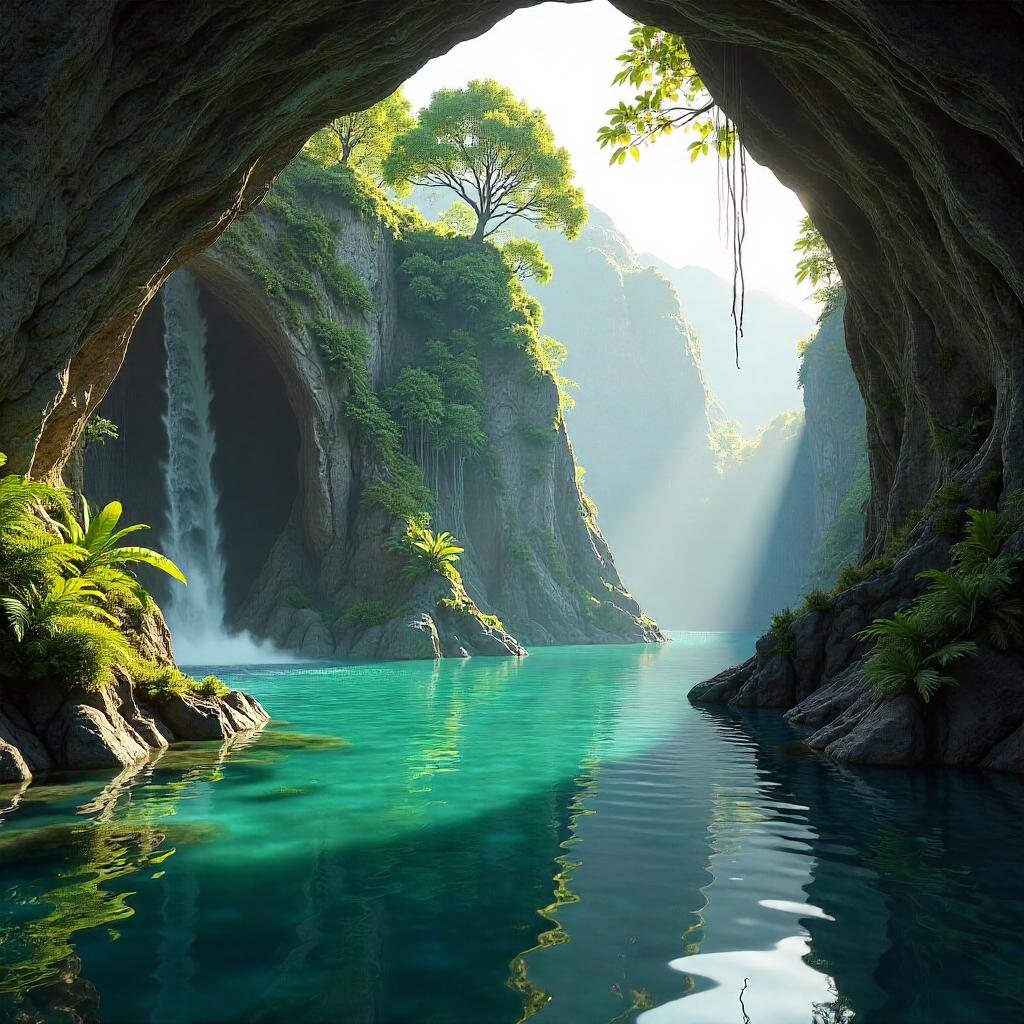 Hidden Lagoon Valley - Photoreal 3D Render