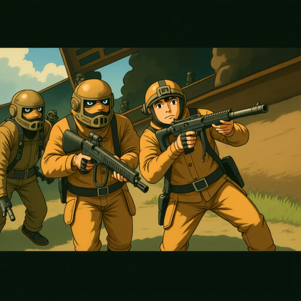 Zero Dark Thirty (2012) - Anime style
