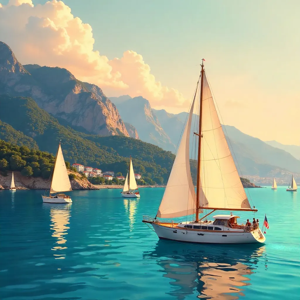 Sailboats Over the Aegean: İzmir’s Mountain Backdrop