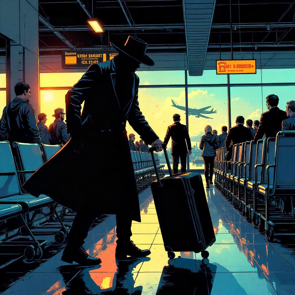 Shadow Assassin at the Airport: Comic Book Showdown