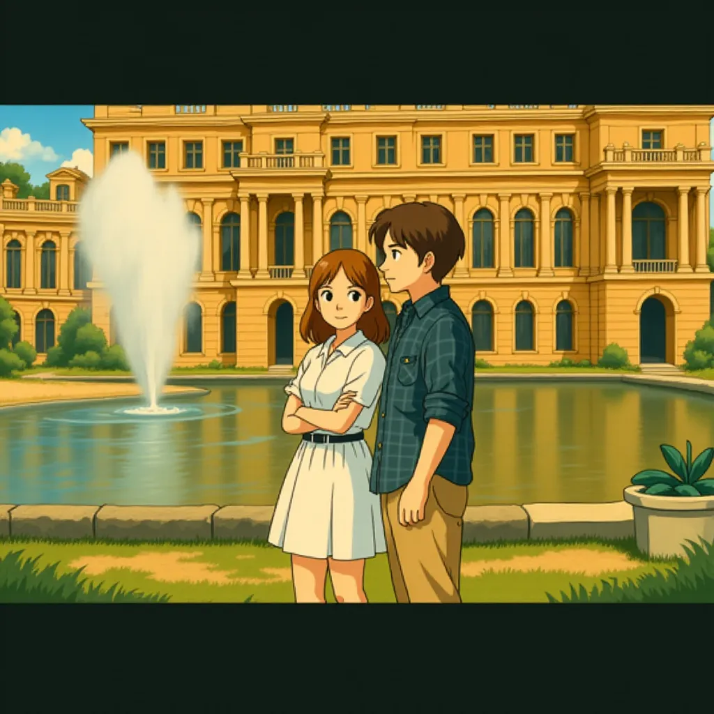 Owen Wilson and Rachel McAdams in Midnight in Paris (2011) - Anime style