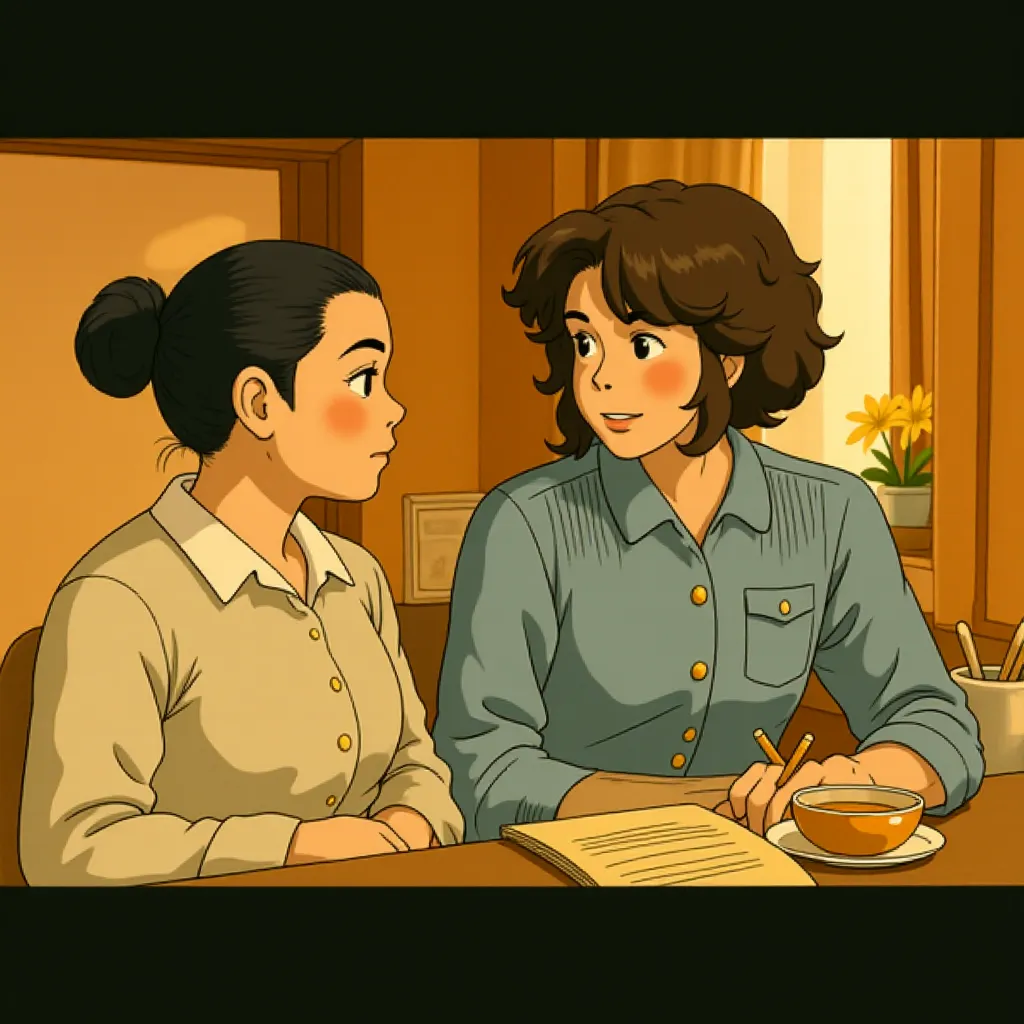 Viola Davis and Octavia Spencer in The Help (2011) - Anime style
