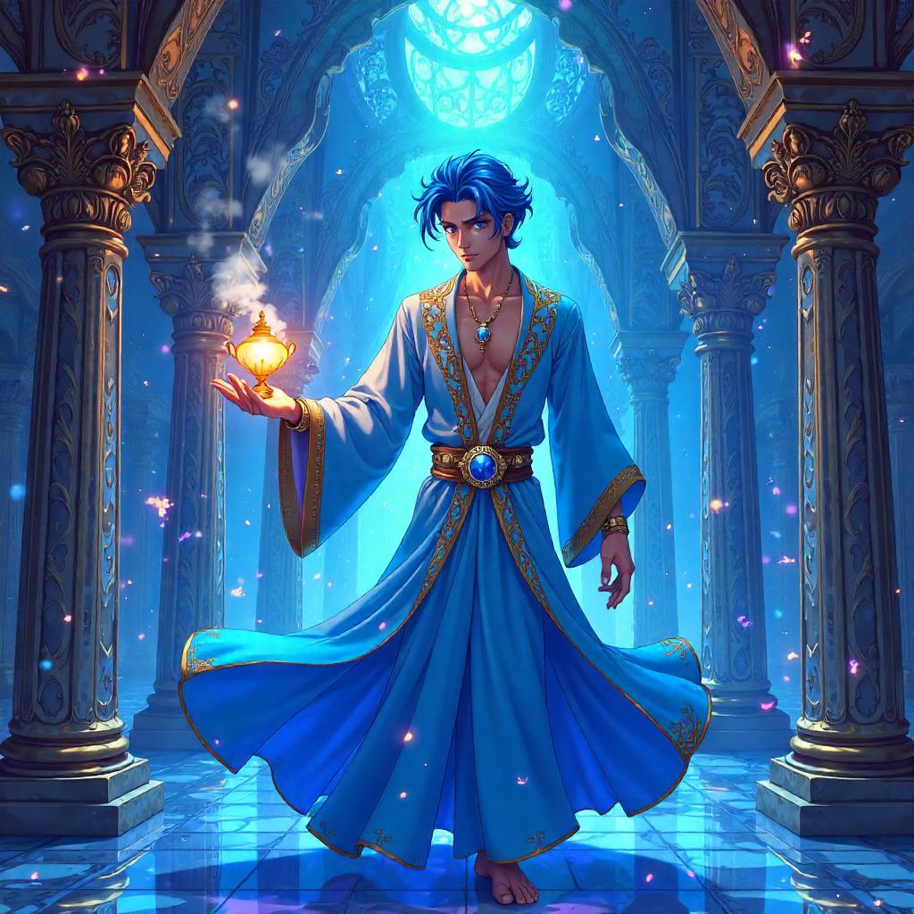 Genie in a Mirror Dimension — Anime Style