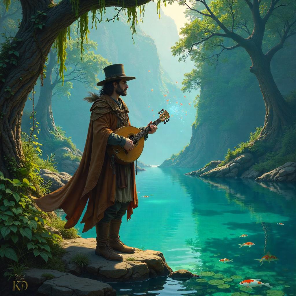 Bard in a Hidden Lagoon — Concept Art