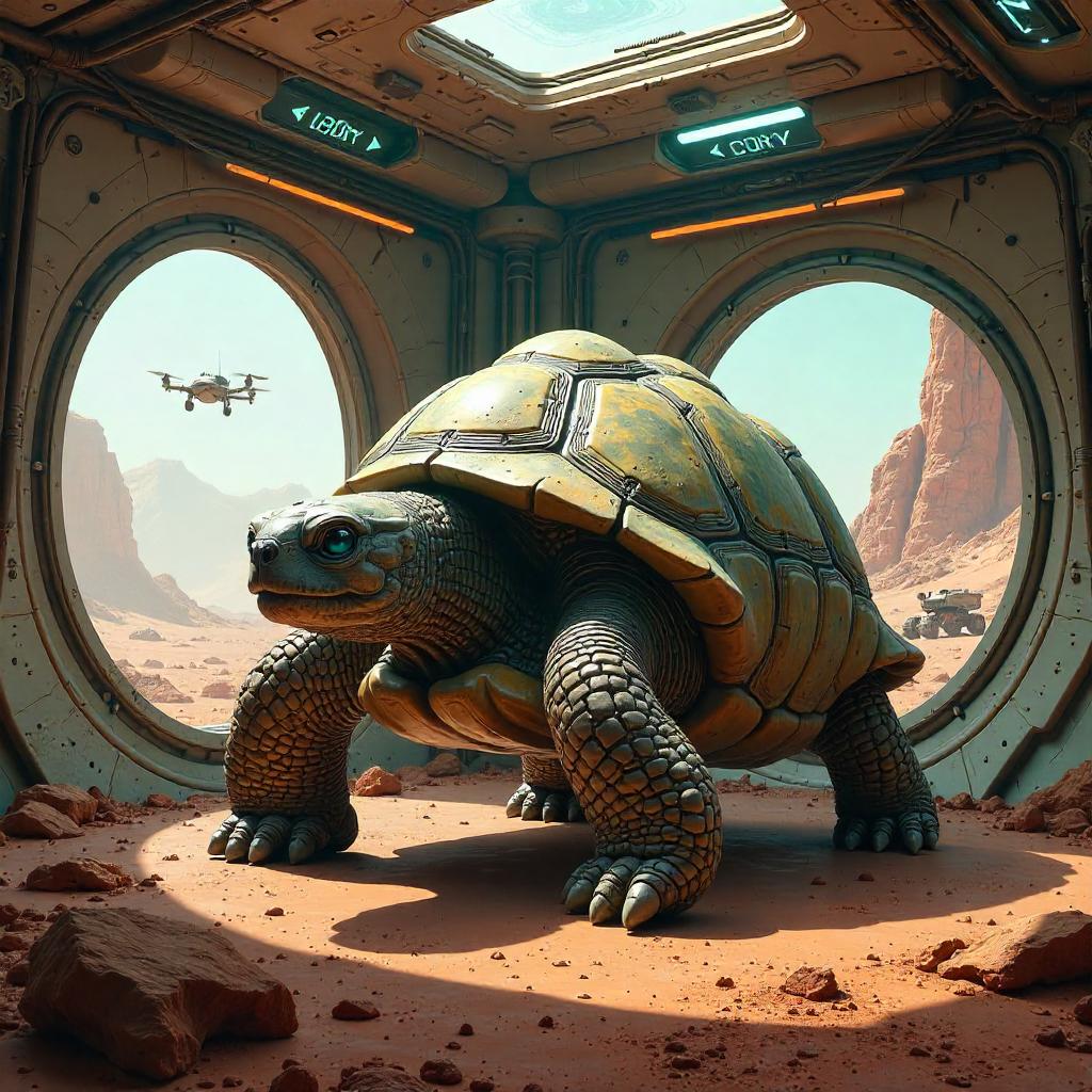 Turtle at Mars Base: Concept Art
