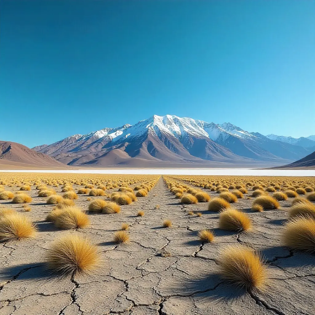 Expansive Altiplano under Snow-Capped Peaks
