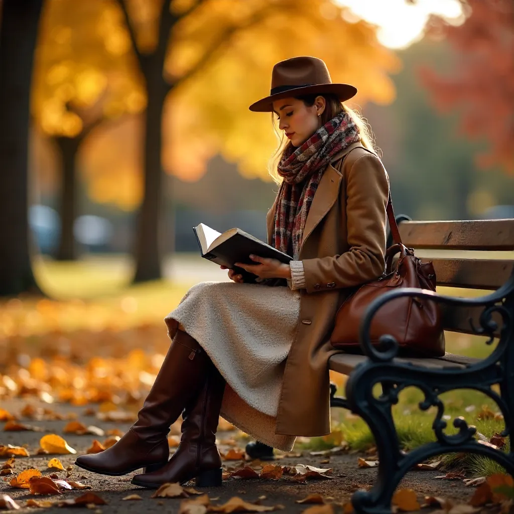 Autumn Street Style: Reading in the Park
