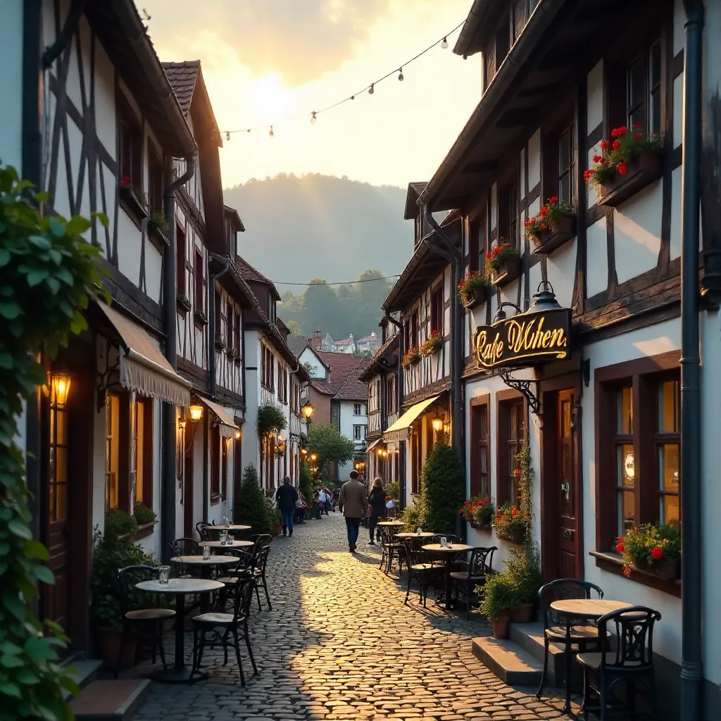 Historic Cafe Wien in Wernigerode: Fachwerk Charm