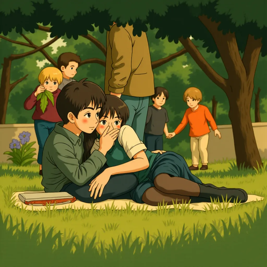Zooey Deschanel and Joseph Gordon-Levitt in 500 Days of Summer (2009) - Anime style